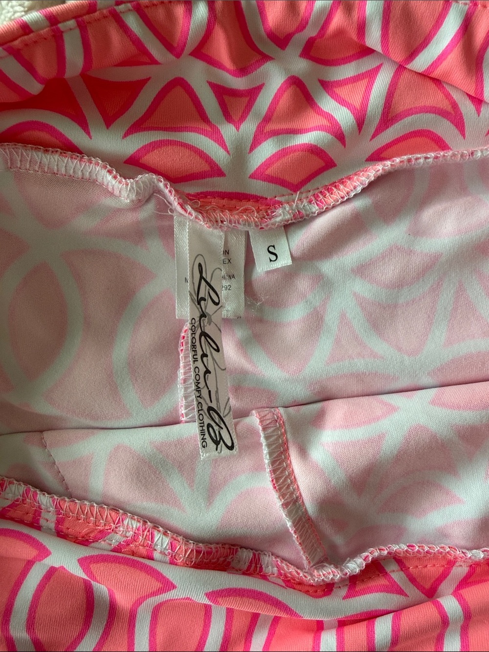 Lulu-B Pink Geometric Mini Skirt - Picture 11 of 11